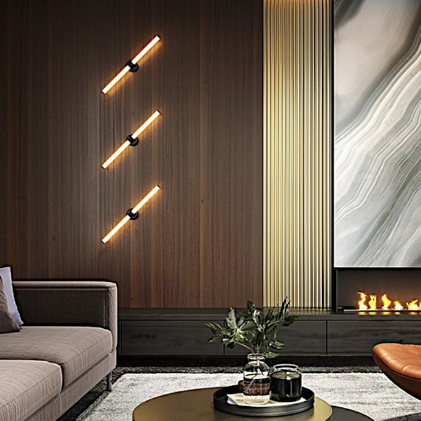 Applique moderne tube lumineux DELMAR