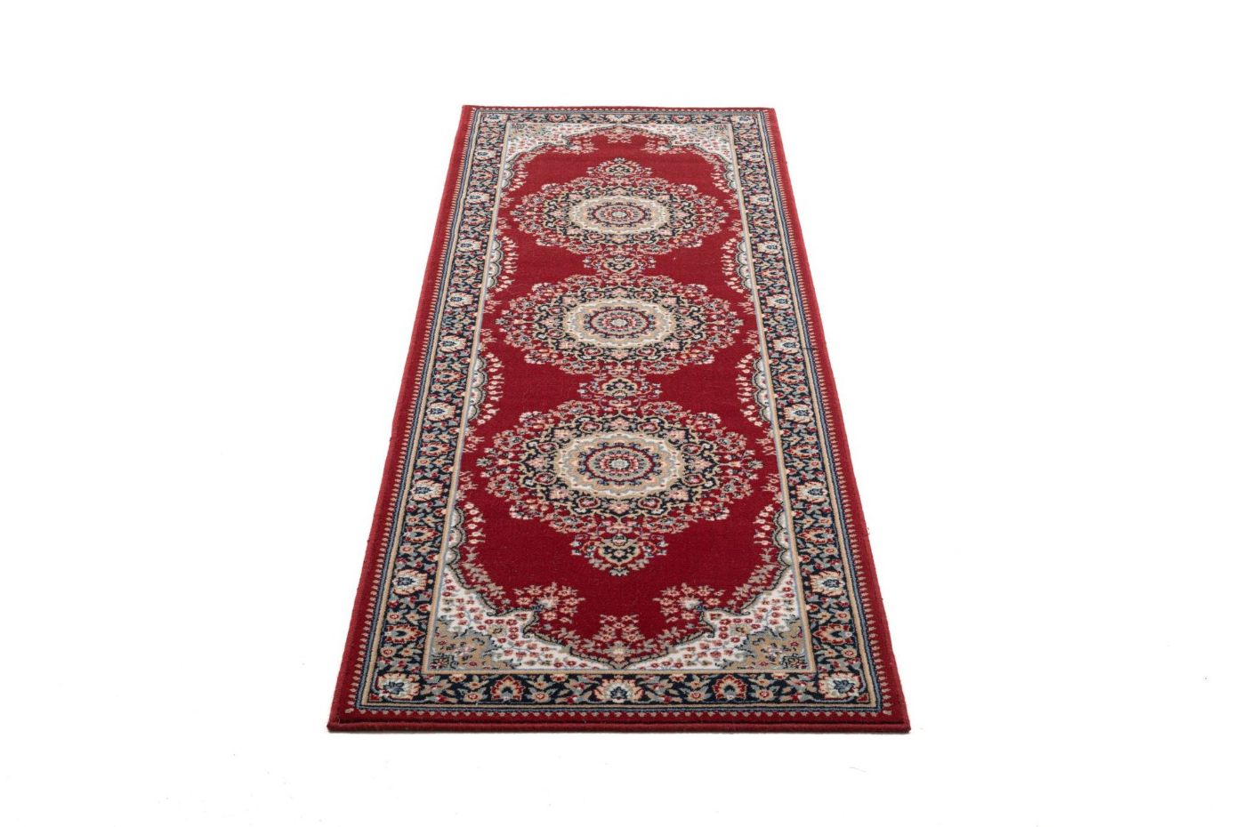 Tapis couloir floral Dolna, tissé, laine, d'orient