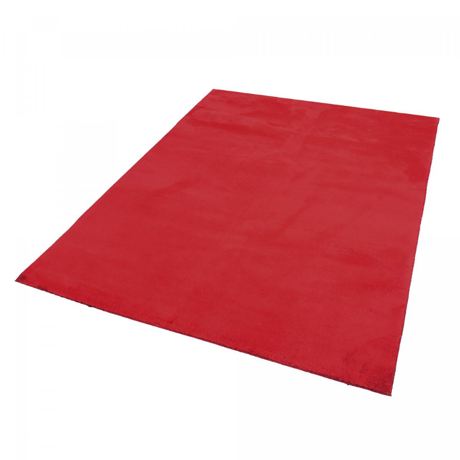 Tapis LYN10 LAVABLE uni, tapis shaggy à longs poils
