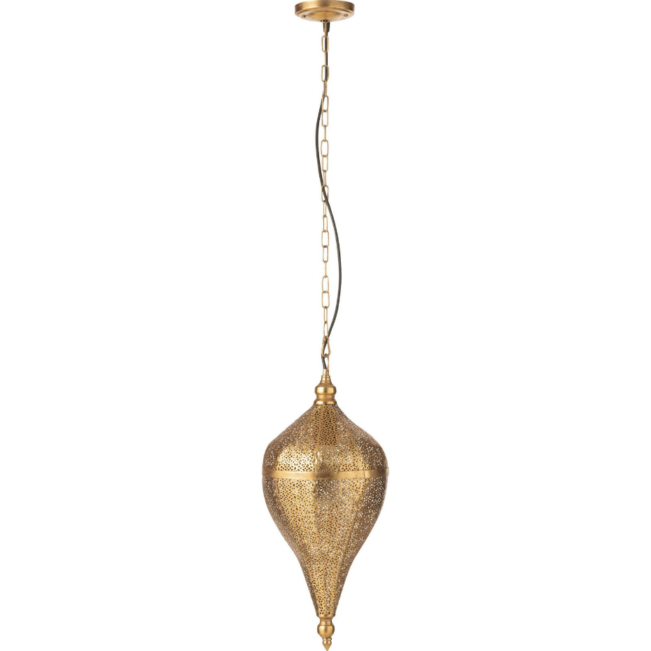 Suspension goutte en métal pour salon