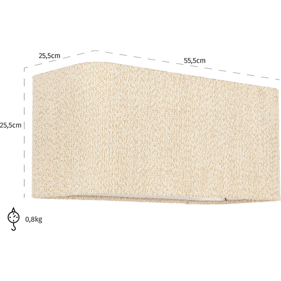 Abat-jour rectangulaire en polyester Miley Richmond Decoration