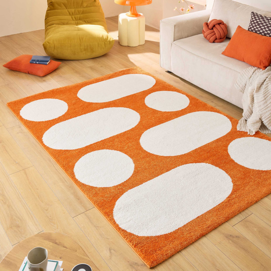 Tapis de salon style année 70 GROOVY