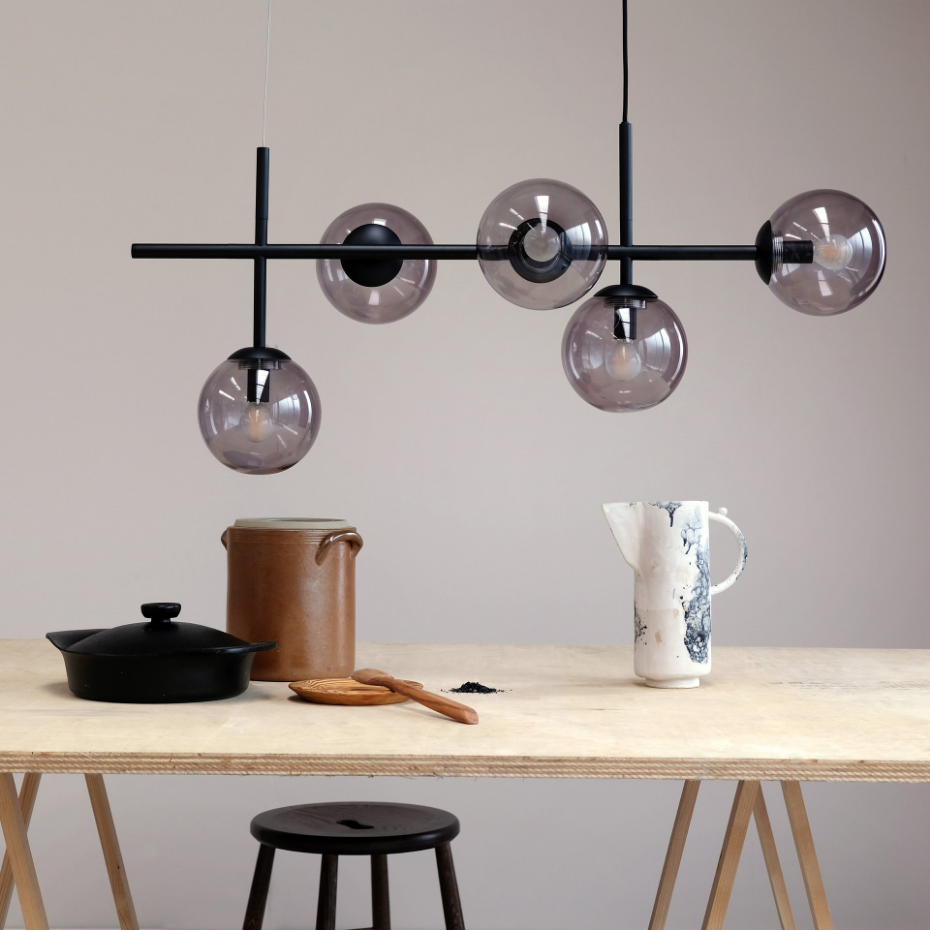 Suspension en Verre et Métal COMO