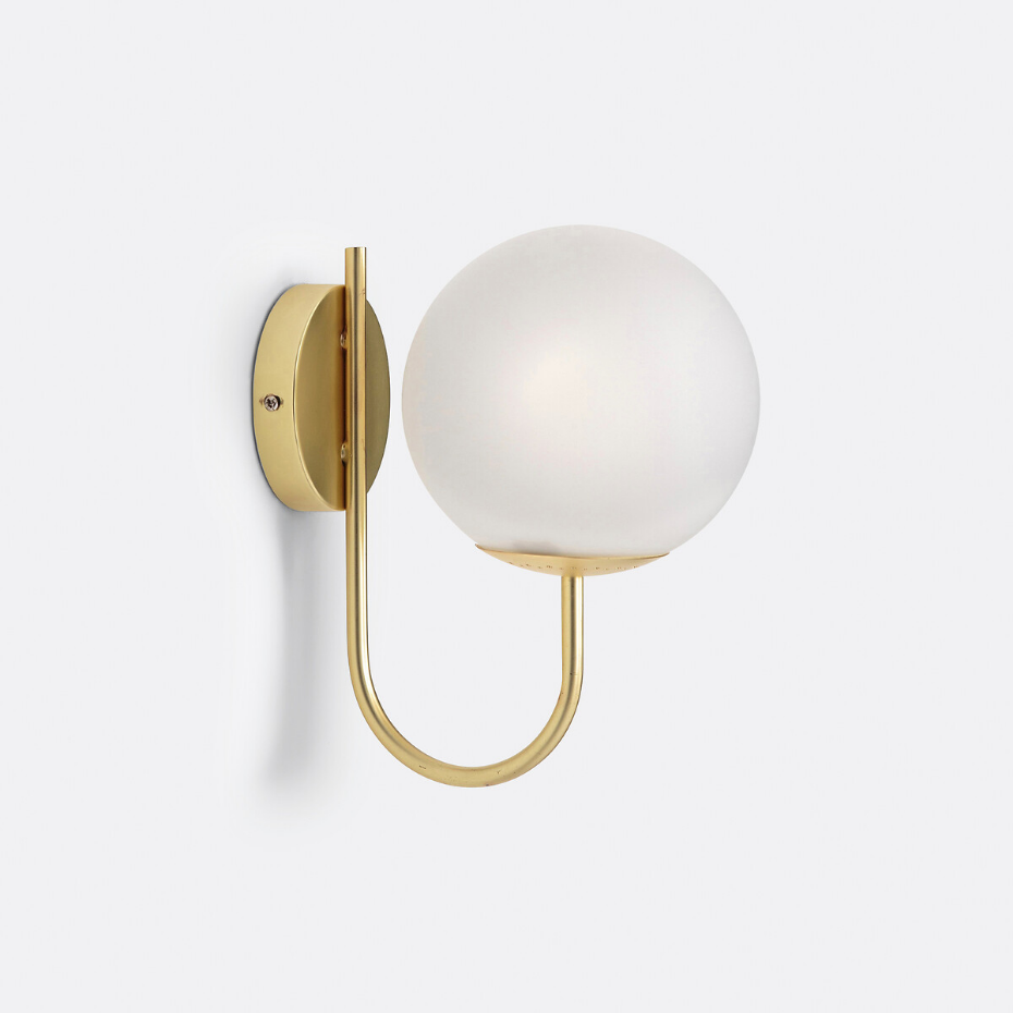 Applique verre opaline, Moricio