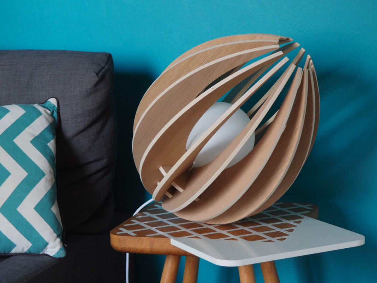 Lampe à poser chêne - FEVE