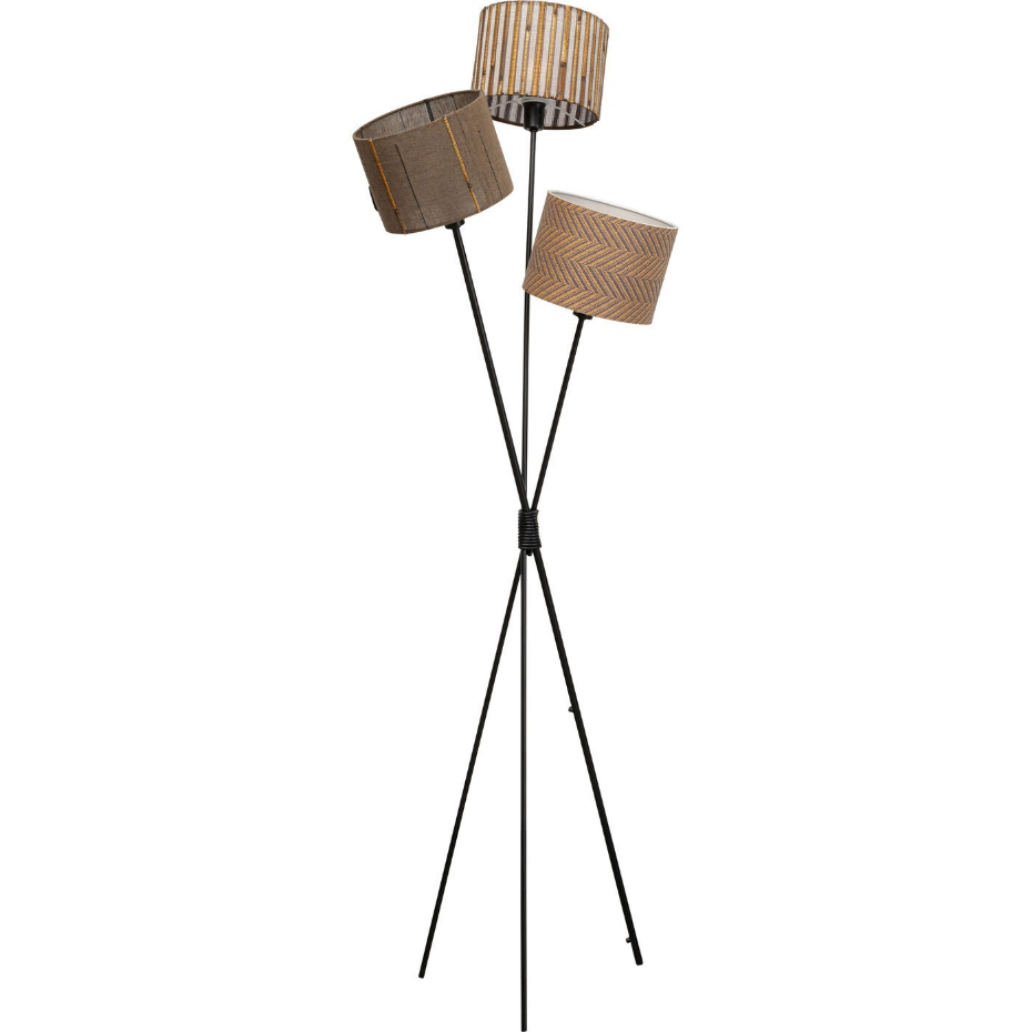 Lampadaire en acier, soie et lin, CANNES