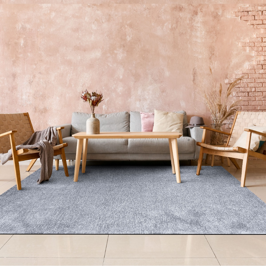 Tapis salon lumineux  rouillé SOLANCE