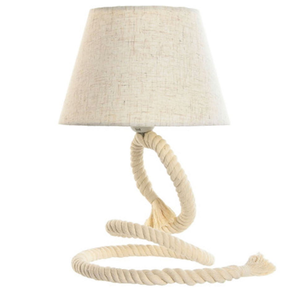 Lampe à poser corde déco bord de mer 25x25x39cm