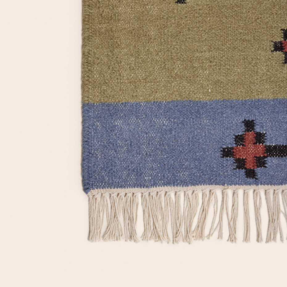 Tapis de sol en Tissé plat 100% laine  BOUEKRI