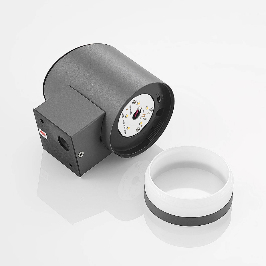 Lampe solaire extérieure en inox moderneLED