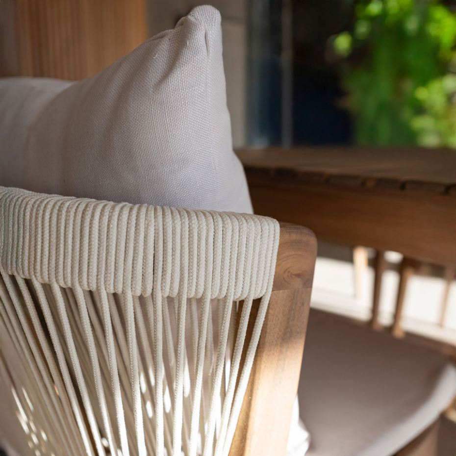 Salon de jardin table et 10 chaises en acacia, FIDJI