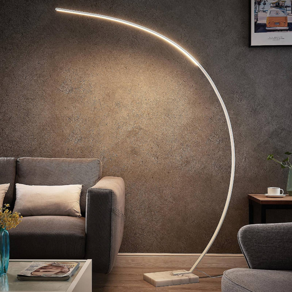 Lampadaire en métal moderneLED, Kendra