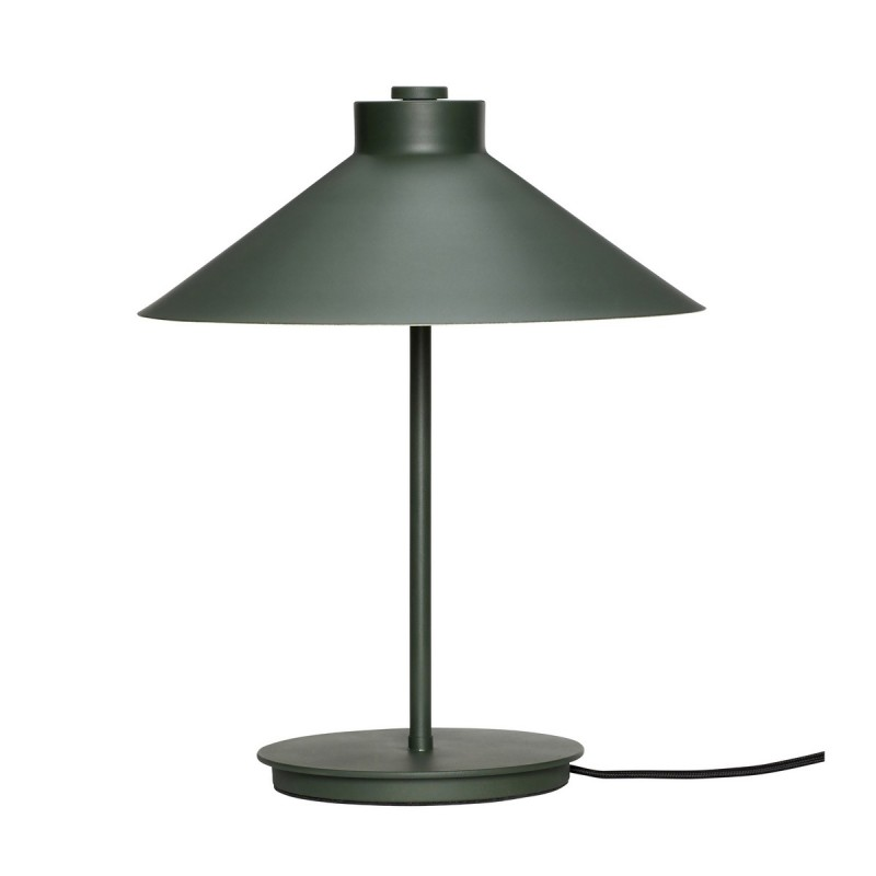 Lampe de table design conique métal