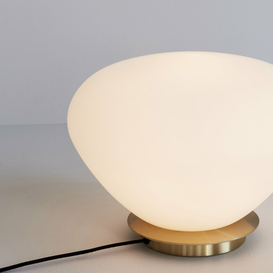 Lampe de table en fer et verre BEAN