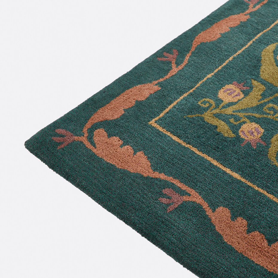 Tapis en laine motifs fleurs, Antonia