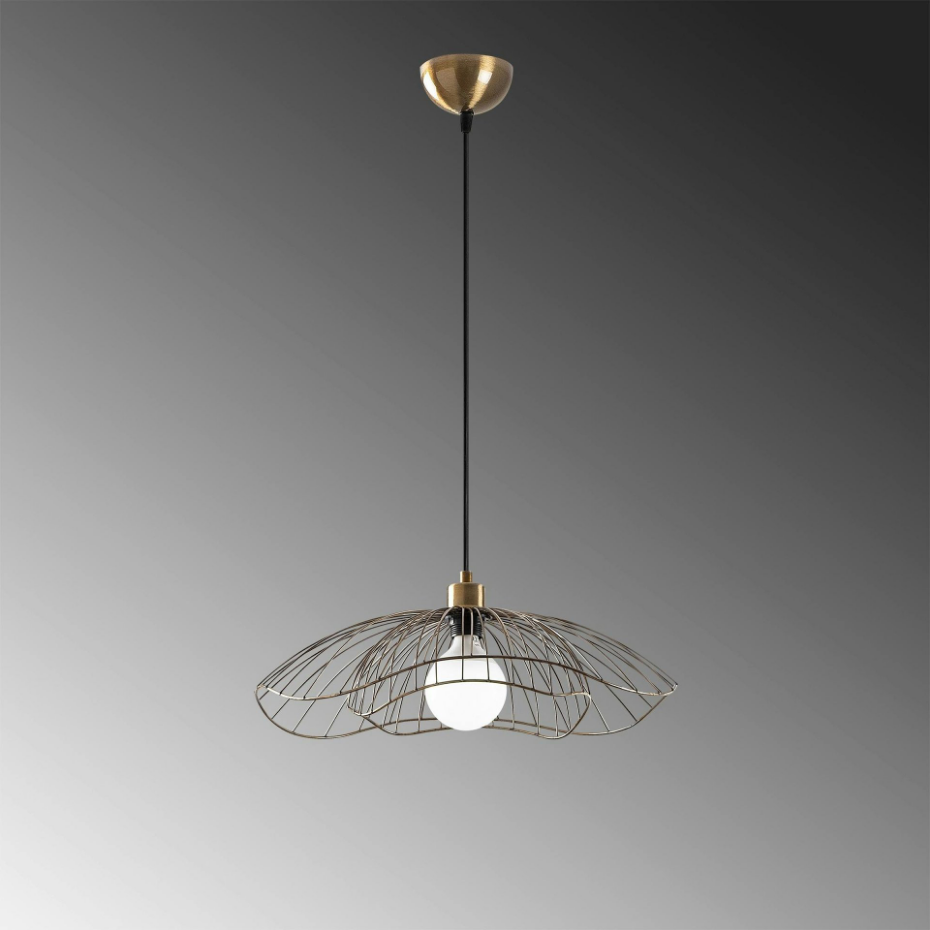 Suspension métal double fleur SINOP