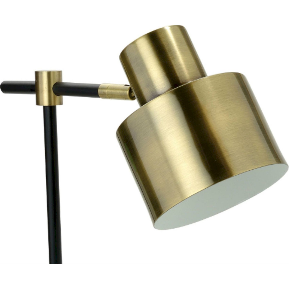 Lampe de table ronde en fer style industriel