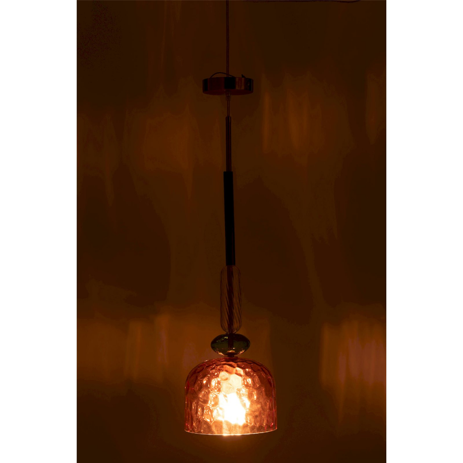 Suspension en verre rond design moderne