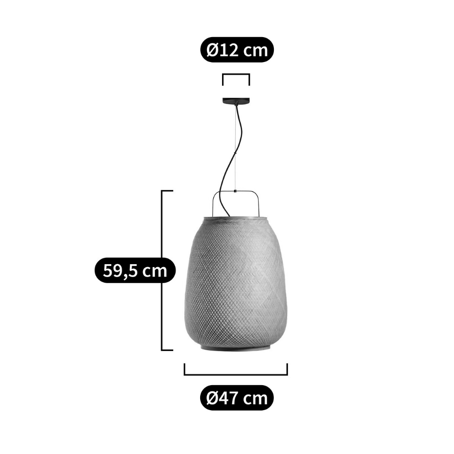 Suspension Titouan, diamètre 47 cm, design Emmanuel Gallina