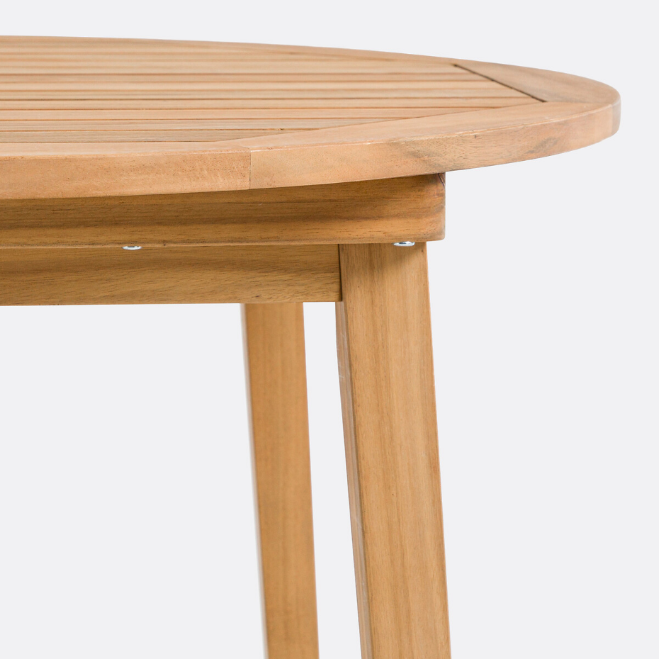 Table de jardin en acacia, 8 couverts, Nouska