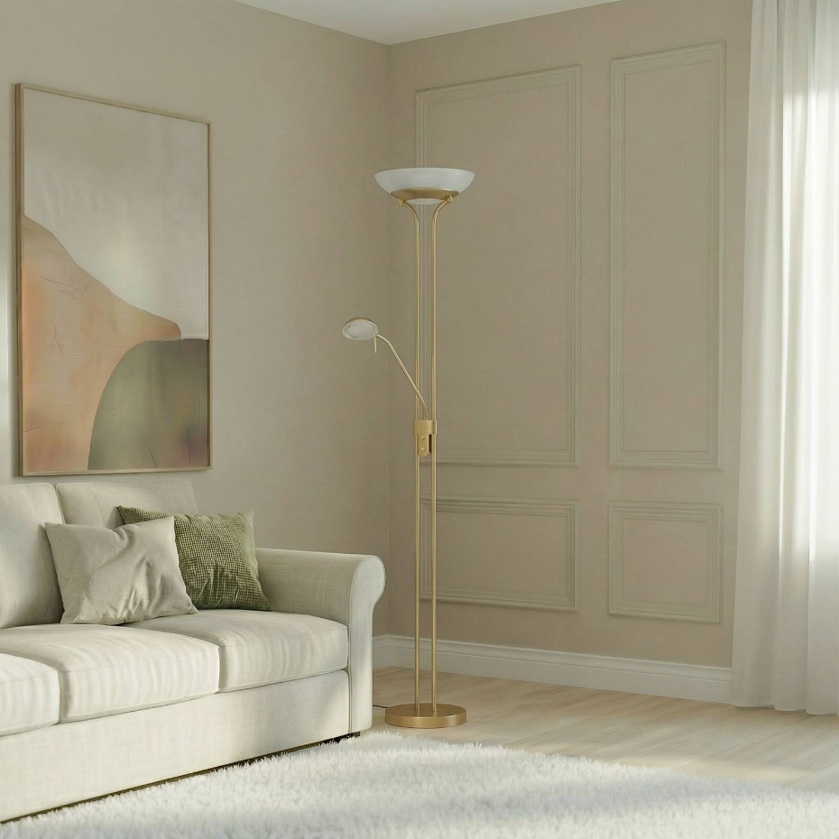 Lampadaire en métal moderneLED, Yveta