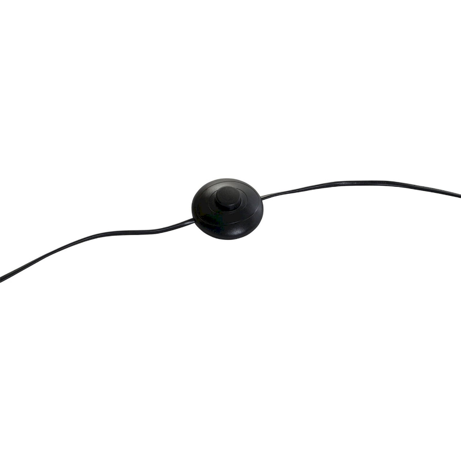 Lampadaire en métal et verre rond Moderno