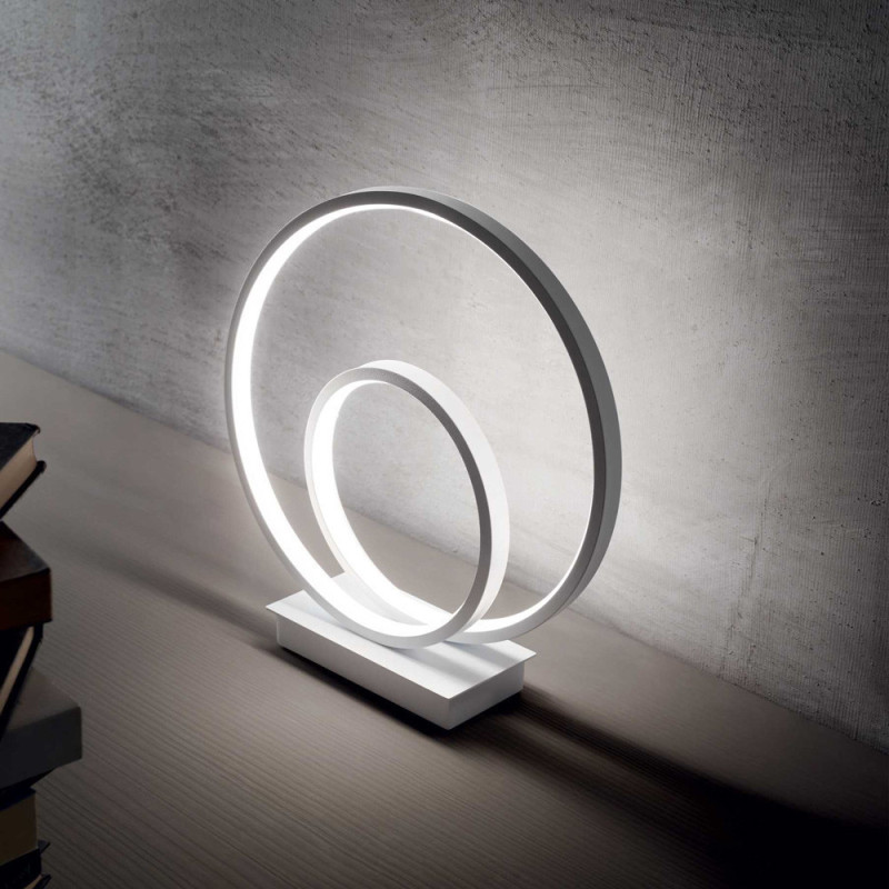 Lampe à poser blanche led puissante Roz