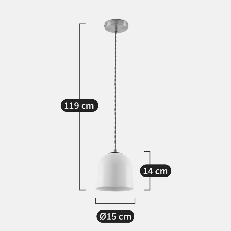 Suspension en céramique Ø15 cm, Nilana