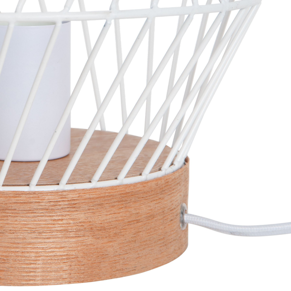 Lampe à poser métal et bois, KANEL