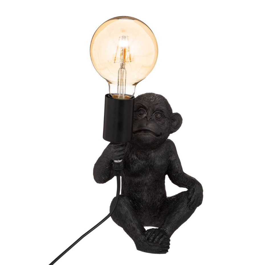Lampe à poser singe résine
