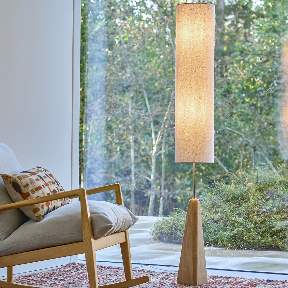 Lampadaire chêne massif, Nestwood