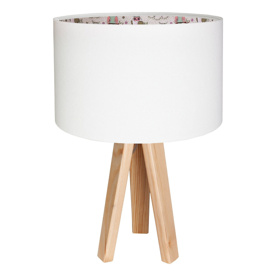 Lampe de chevet en bois avec intérieur décoratif Kids