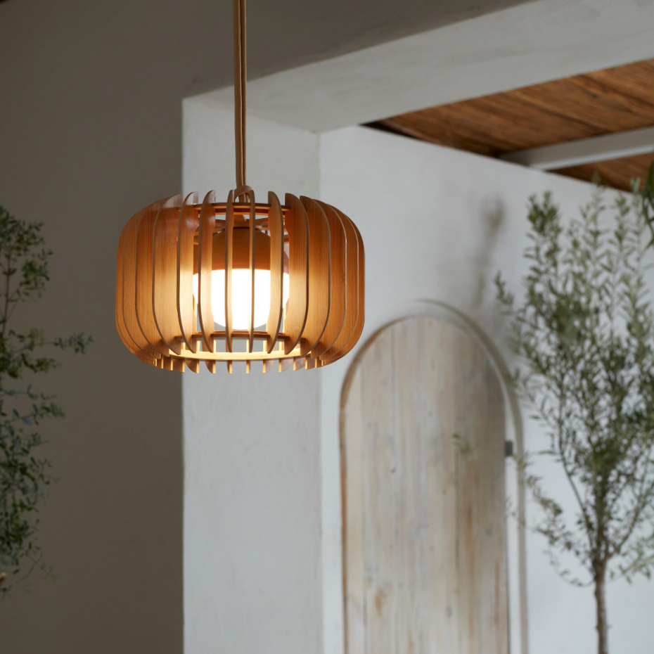 Suspension en bambou LED, LANOA
