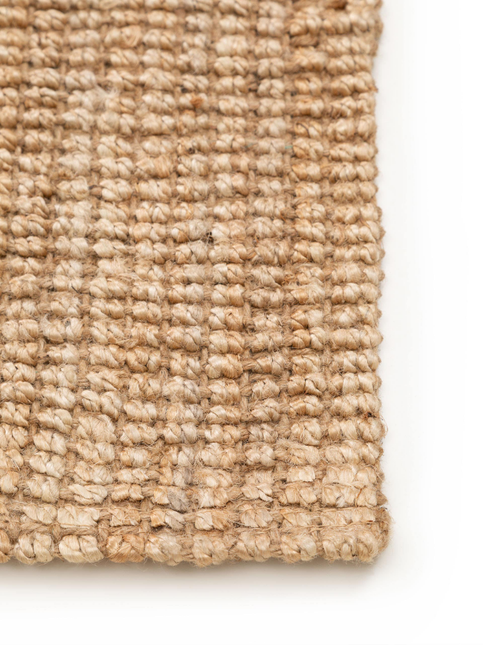 Tapis carré de jute tissé main SVEA