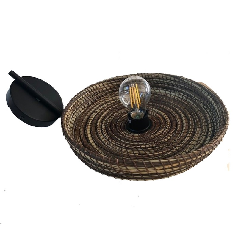 Applique Hayara Alfa Tressé Naturel Et Marron