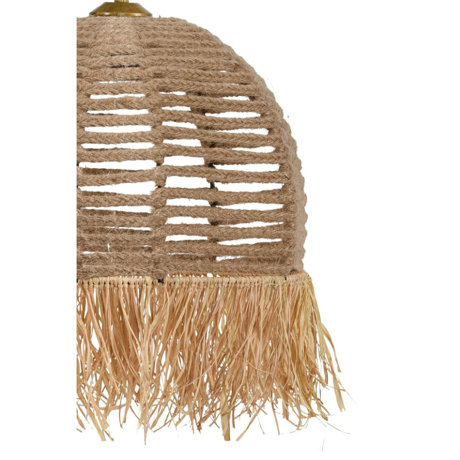 Suspension bohème durable avec corde et franges OLTEN