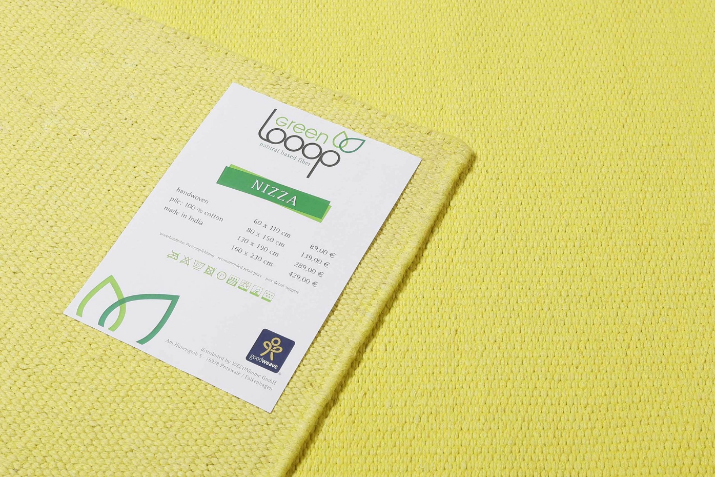 Tapis en coton, tissé main ,  NIZZA