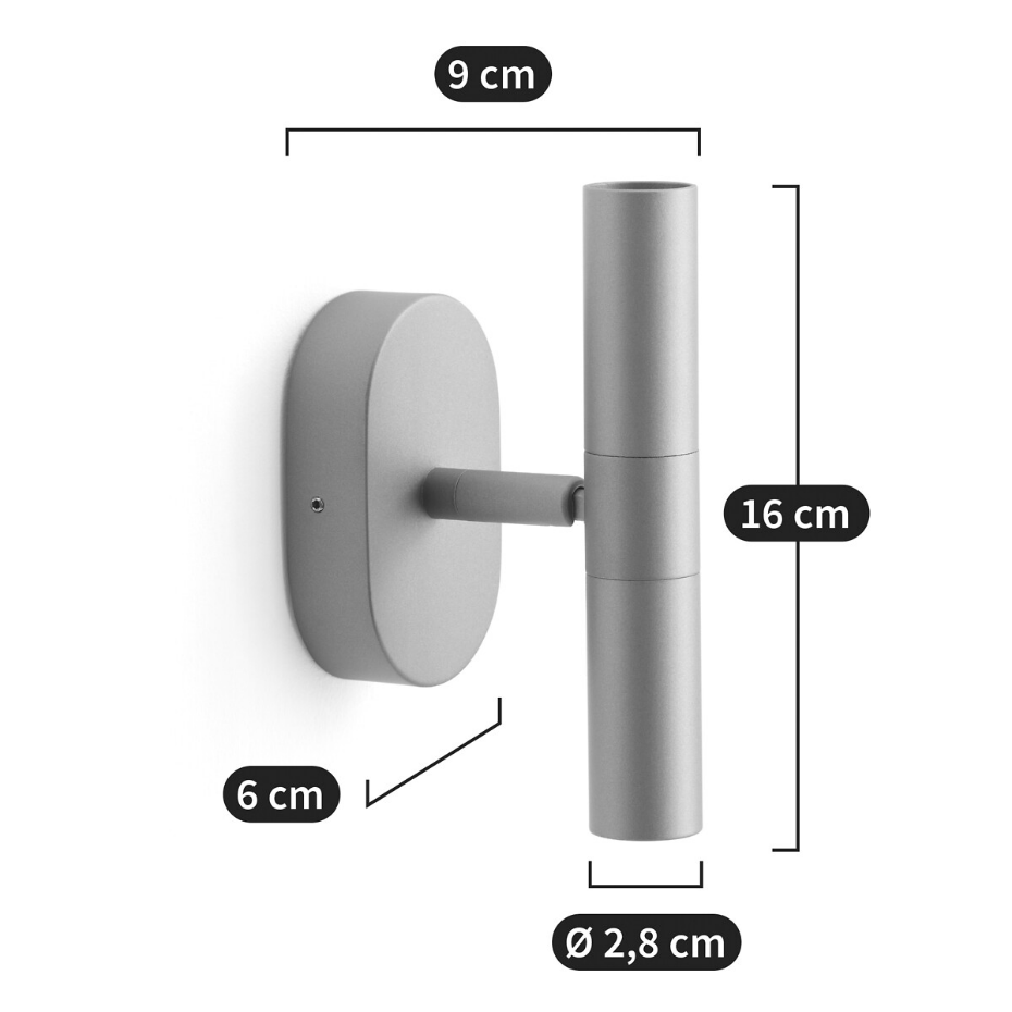 Applique orientable en métal fer, Joha