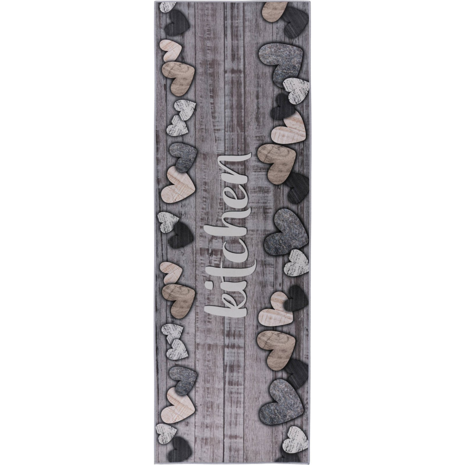 Tapis de couloir en polyester rectangulaire