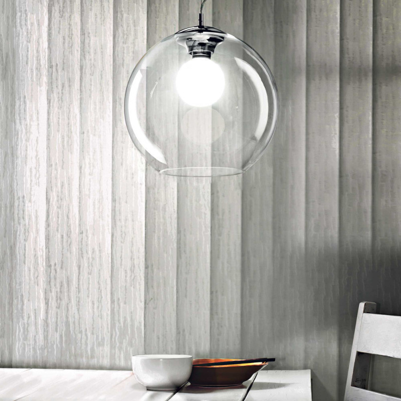 Suspension Nemo verre transparent D.30