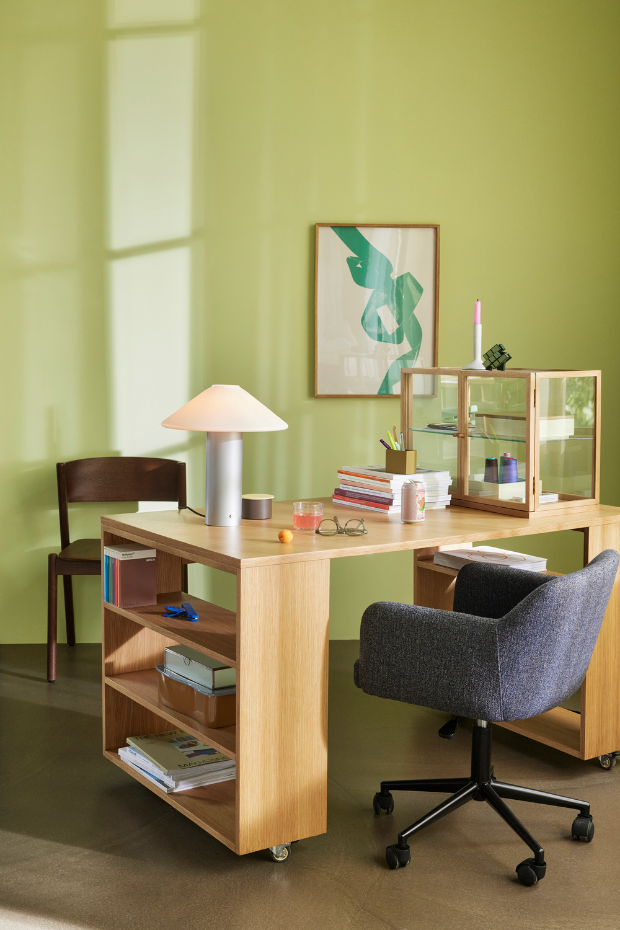 Lampe de table en fer et verre ORBIT
