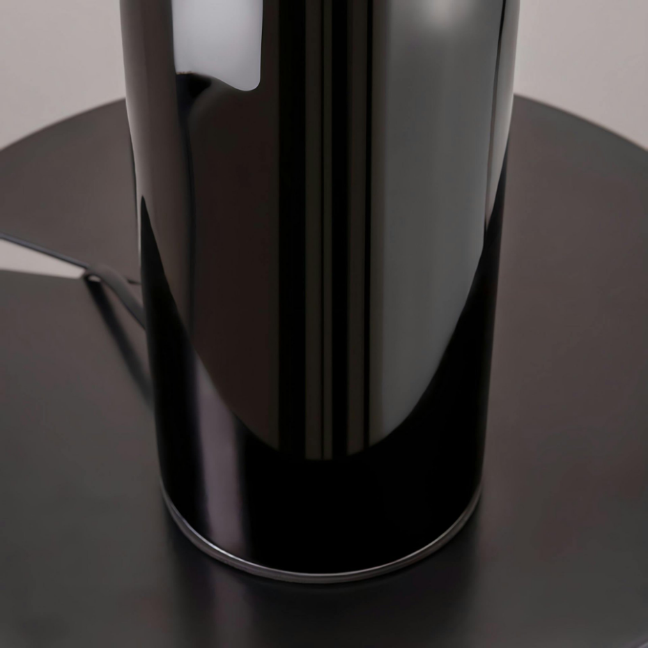 Lampe de salon noire rétro – verre et céramique WINDER