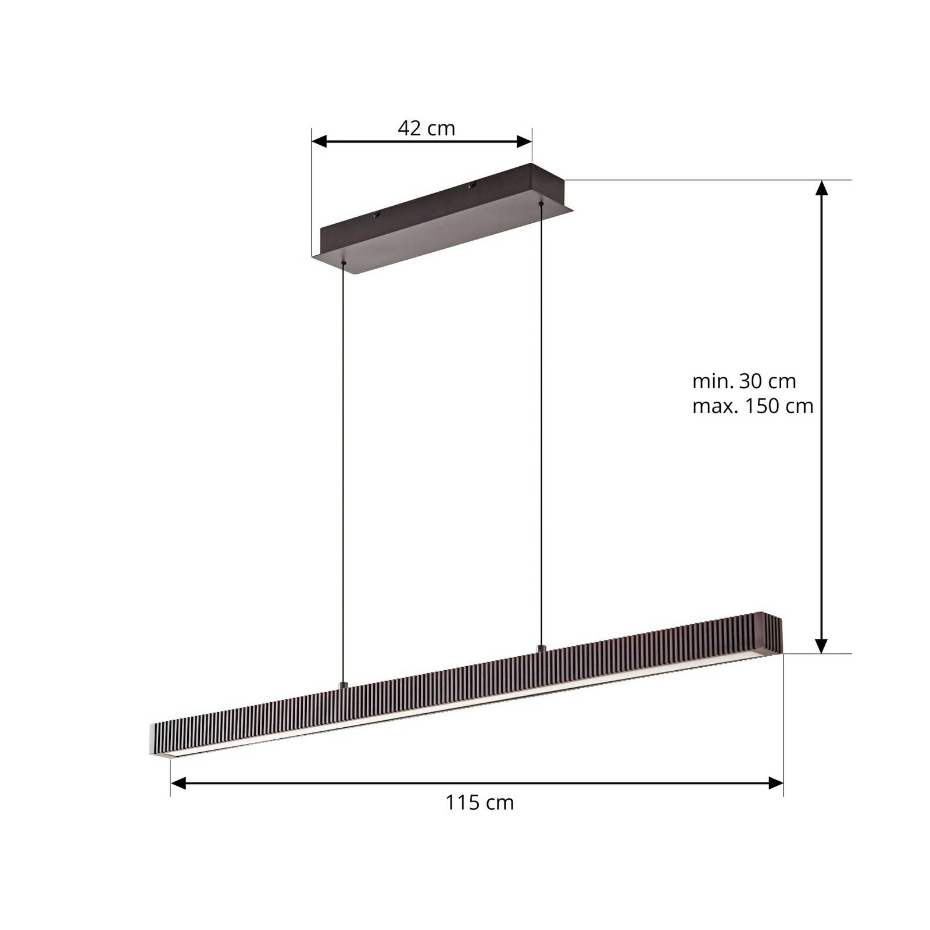 Suspension en bois designLED, Emara