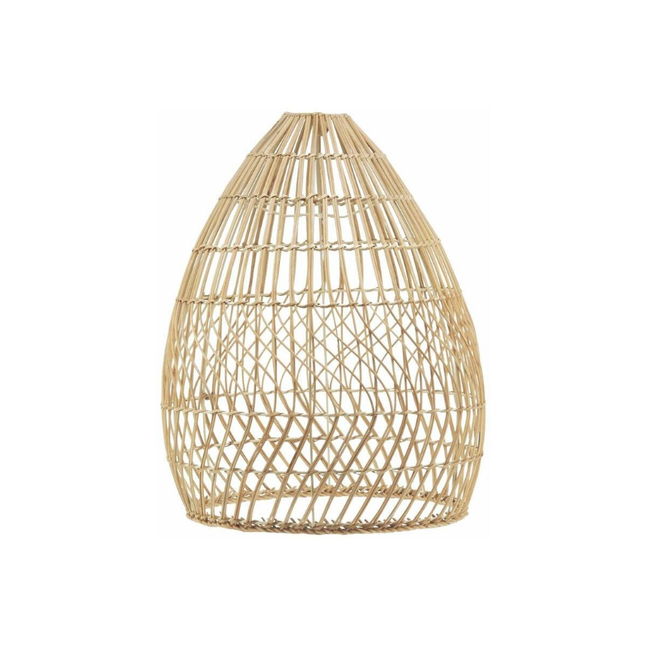 Abat-jour en rotin naturel pour suspension Ovale
