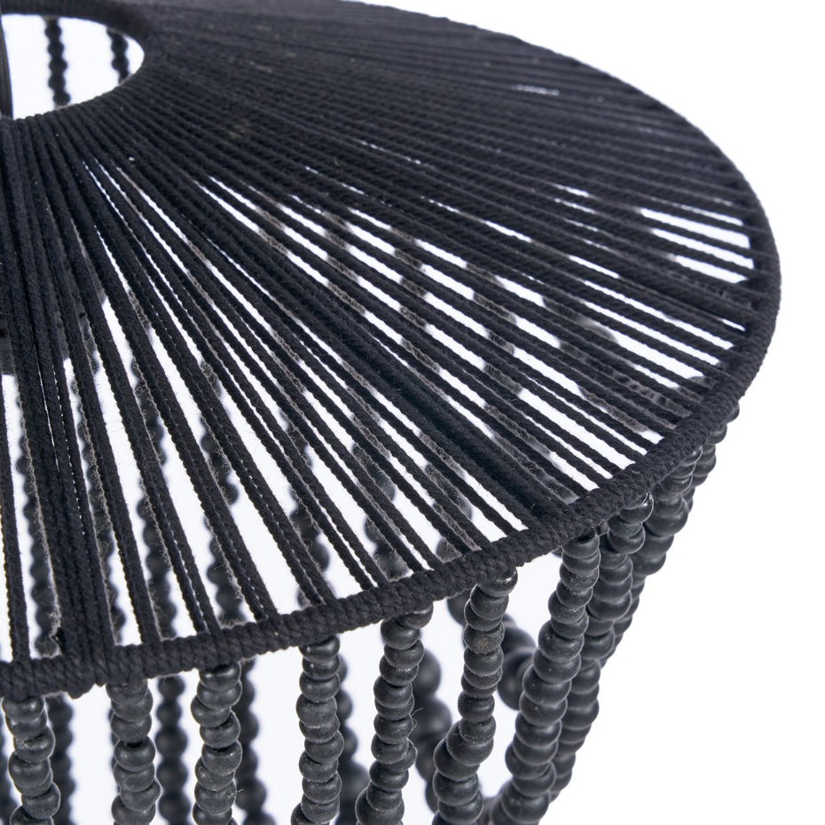 Suspension en bois et fer WOODEN BEAD