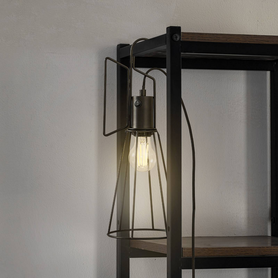 Lampe à poser en métal moderne, Tharion
