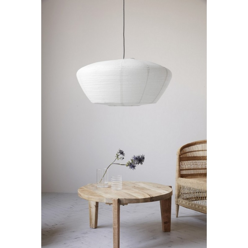 Grand abat-jour suspension papier de riz  Bidar