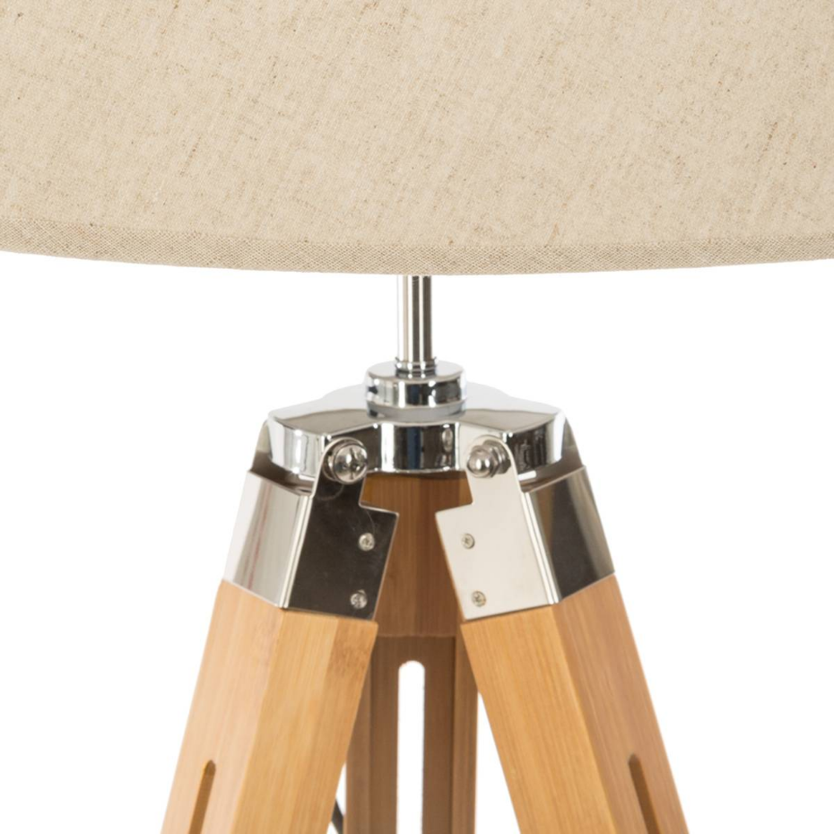 Lampadaire trépied pin ou bambou design RUNO
