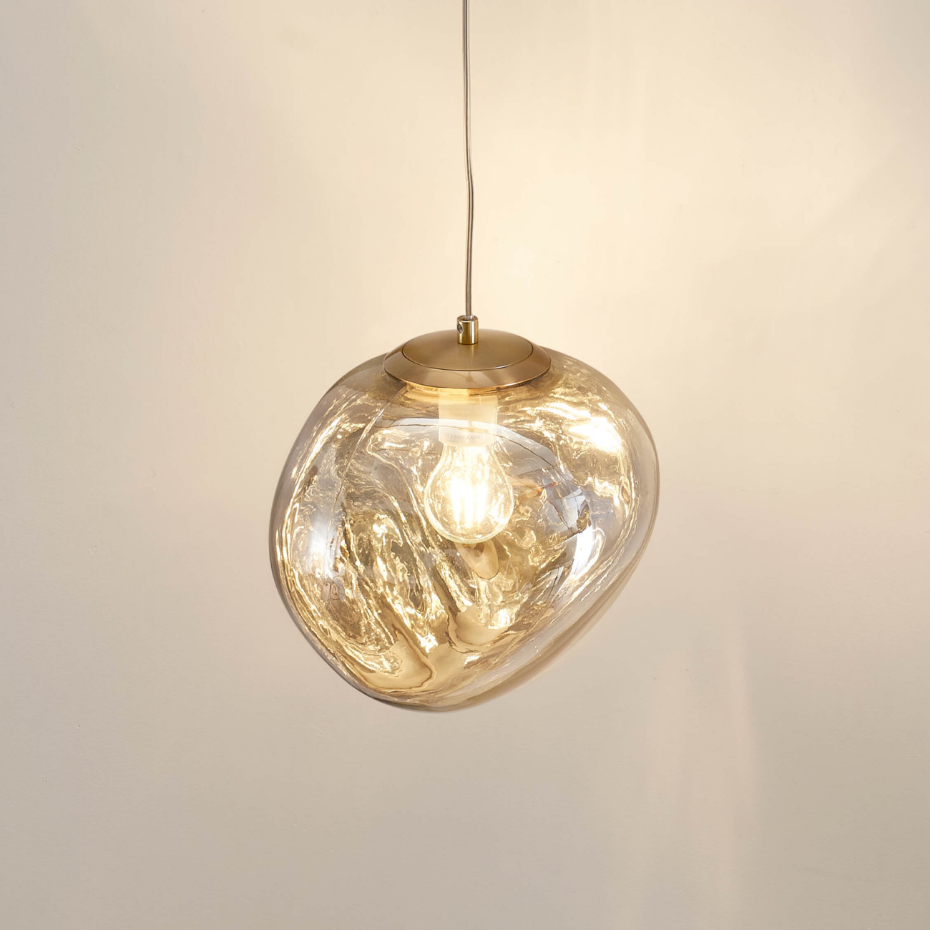 Suspension moderne en verre texturé - ISOTTA