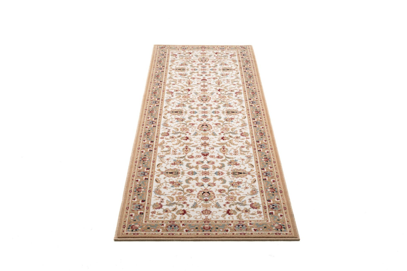 Tapis couloir floral Dolna, tissé, laine, d'orient